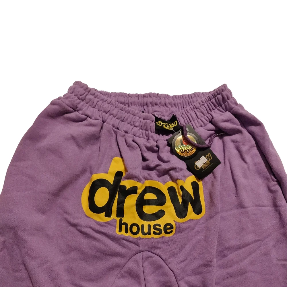 drew house lavender cotton skate shorts - Picture 3 of 6